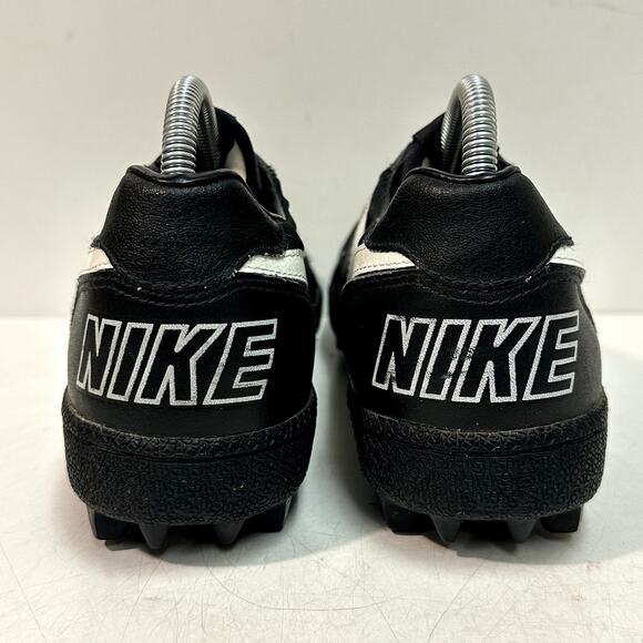 EXCELLENT OG Nike Land Shark Footbal Cleats 1988 Vintage RARE Black White Low 7